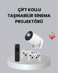 4K Wi-Fi 6 Projeksiyon Cihazı – 10.000+ Oyun Desteği Kablosuz Bağlantı ve Çoklu Giriş Portları