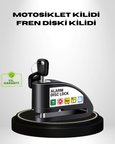 Titreşim Sensörlü Alarmlı Motosiklet Disk Kilidi mm Çelik Çift Kilitleme