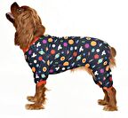 Küçük ve Orta Irk Köpek Pijama Tulum - Vanya - Köpek Kıyafeti