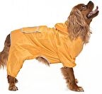 Küçük ve Orta Irk Köpek Paçalı Yağmurluk - Puka Sarı