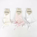 Oben Aks Kız Bebek Soket Çorap K48019 Asorti