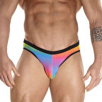 Gökkuşağı Desenli Erkek  Çamaşır