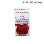 Kırmızı 100pcs Balon G-90a