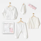 Cuddly Bunny Bear 5'li Hastane Çıkışı Ecru Pink