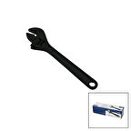 6 Adet Siyah Çelik 12 İnç 300mm Kurbağacık Anahtar Chrome Vanadium