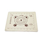 Dikdörtgen  40x50cm  Renkli Silikon  Hamur Matı  Ölçek Çizimli   240gr