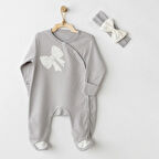 Baby Bow Bliss Tulum Takım Grey