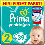 Prima Bebek Bezi Aktif Bebek Standart Paket 2 Beden 39 Adet
