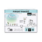 Sleepy Bio Natural Bebek Bezi Fırsat Paketi 3 Beden 42 Adet