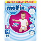 Molfix Külot Bez Ultra Fırsat Paketi 4 Beden 9-14 Kg 86 Adet