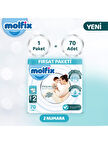Molfix Premium Bebek Bezi Fırsat Paketi 2 Beden 3-6 Kg 70 Adet