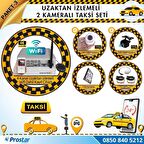 Taksi Kamera Seti 3 Uzaktan izlemeli 2 Kameralı Wifi 1 TB Harddisk Dahil