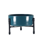 Metal standı ile Seramikten Mama ve Su kabı ( iki farklı yükseklikte kullanlabilir)