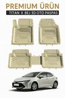 Bmw 5 Serisi E60 2003-2010 3D Bej Oto Paspas Havuzlu Lüx