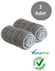 Viscomop Sprey Mop Yedek 2'li Deerma,pony,parex, Smarter Shiny Vetüm Sprey Moplara Uyumlu Yedek Mop
