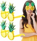 Tropikal Hawaii Ananas Şekilli Parti Gözlüğü . x  cm