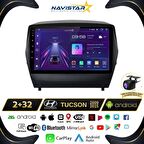 Hyundai Tucson 2+32GB Kablosuz Carplay 2009-2015 Android 13 Navigasyon Multimedya Sistemi 