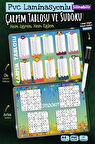 Kalemli A4 çarpım tablosu Sudoku  A4 Yaz Sil Pvc Kaplı-Kalem Hediyeli-T1465