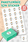 Güzel Günlerde Kullanın Sticker 5,2 Cm 25 adet  Opak Sticker Yapışkanlı Etiket-T988