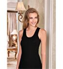 Berrak 3 Adet Siyah Renk Kalın Askılı Atlet