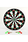 Kız Erkek Çocuk Eğlenceli Oyuncaklar Trenddünyası Çift Taraflı 30Cm Dart Tahtası Ve 4adet Ok