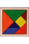 Kız Erkek Çocuk Eğlenceli Oyuncaklar Ahşap Tangram Zeka Gelişim Eğitici Oyuncak Orta Boy Üst Kalite