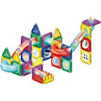 4397 SUN-YFN-MANYETİK BLOK 84PRÇ Kız Erkek Çocuk Eğitici Öğretici Oyuncaklar Eğitici Oyuncaklar