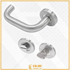 U KOL PASLANMAZ WC KAPI KOLU