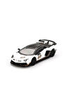 Mini GT 1/64 Lamborghini Aventador SVJ 63 Bianco Asopo Kız Erkek Çocuk Oyuncak Eğitici Oyuncaklar