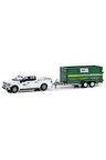 Greenlight 1/64 2018 Ford F-150 XLT with Double-Axle Dump Kız Erkek Çocuk Oyuncak Eğitici Oyuncaklar