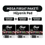 Sleepy Black Premium Plus Hijyenik Ped Mega Fırsat Paketi Normal 144 Adet