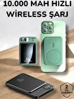 iOS Uyumlu 22.5W Hızlı Şarj Magsafe Powerbank Dijital Göstergeli 10.000 mAh