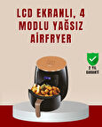 6 Litre Büyük Kapasiteli Dokunmatik Airfryer 2400W Yağsız Fritöz