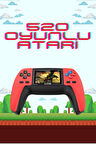 520 Retro Oyunlu El Konsolu Atari Oyun Konsolu Taşınabilir