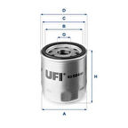 Ufı 23.584.00 Yağ Filtresi Metal Boxer III Jumper III 22Dt Puma C81 110Bg C96 130Bg C110 150Bg Euro5 Transıt V347 Custom V363 2.2Tdcı 155Ps 11 > Land Rover Defender 2.2Td4 11>