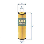 Ufı 25.155.00 Yağ Filtresi W204 07>14 S204 07>14 C204 11> W212 09>15 S212 09>16 C207 09>16 R172 11>