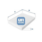 Ufı 53.006.00 Polen Filtresi Polo3-Polo Classic-Golf3-Golf4-Bora-A3-Toledo 97-04 -Passat 01-05