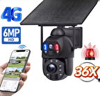 4G Çift Kameralı 36X Optik Zoom Solar Kamera
