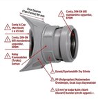 DeltaQ Pvc Hat Alma Adaptörü 100 den 50 ye