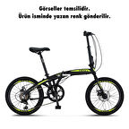 Ümit Bisiklet 2037 Folding 2D 20 İnç 6 Vites Şehir Bisikleti Beyaz-Kırmızı