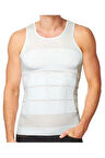 Erkek Beyaz Slim N Lift Göbek Incelten Toparlayıcı Atlet Korse