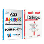 Yediiklim Yayınları 2025 MEB AGS Ahenk Serisi Türkiye Coğrafyası ve AKM Dil Bilgisi Soru Bankası Seti 2 Kitap