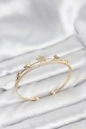 Yıldız Model Gold Renk Pirinç Kadın Bileklik 5886