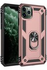 Uray store Apple iPhone 11 Pro Max Kılıf Sofya Yüzüklü Silikon Kapak - Rose