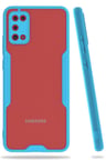 Uray store Samsung Galaxy A02S Kılıf Platin Silikon - Mavi