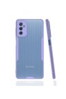 Uray store Samsung Galaxy M52 5G Kılıf Platin Silikon - Lila