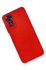 Uray store Xiaomi Redmi Note 11 Kılıf Nano içi Kadife Silikon - Kırmızı