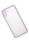 Uray store Samsung Galaxy A11 Kılıf Montreal Silikon Kapak - Mor