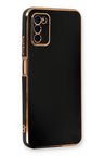 Uray store Samsung Galaxy A03S Kılıf Volet Silikon - Siyah