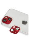 Uray store Apple iPhone 13 Pers Alüminyum Kamera Lens - Kırmızı